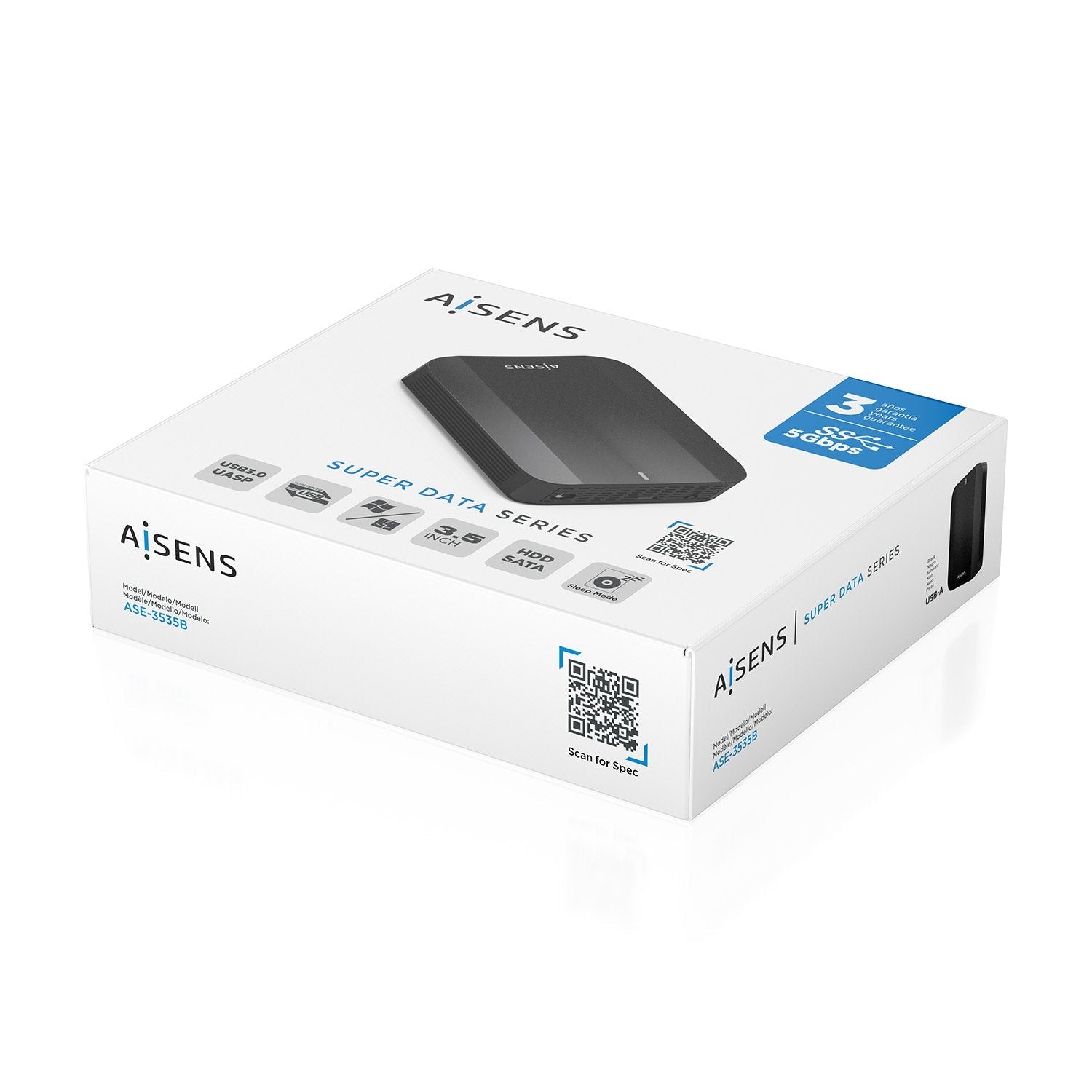 EAN 8435739903087 - AISENS ASE-3535B caja para disco duro externo Caja de disco duro (HDD) 3.5" imagen 8