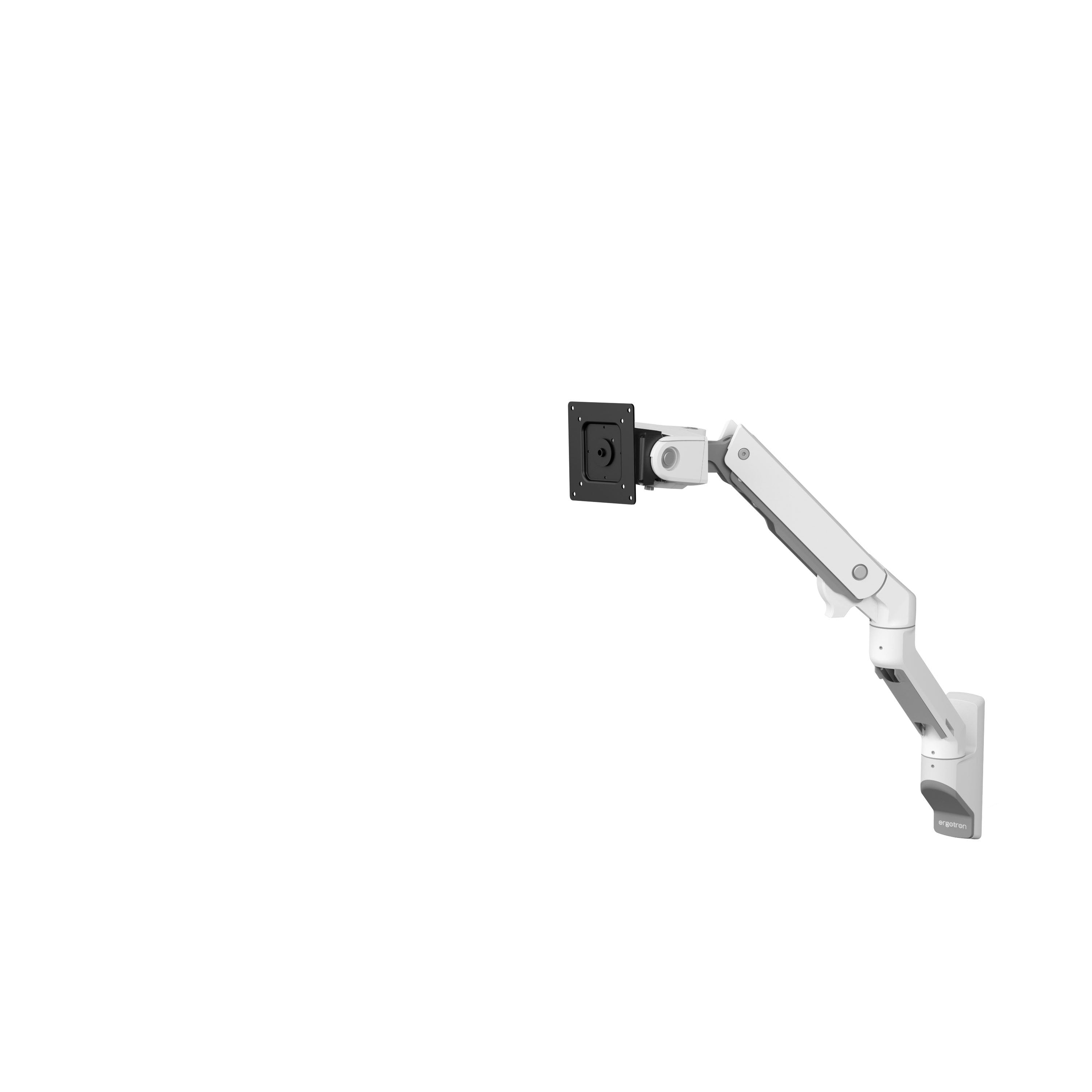 Brazo Para Monitor Ergotron Hx Con Articulación Vhd, Montaje En Pared Blanco, Para Monitores Curvos 1000 R 45-694-216
