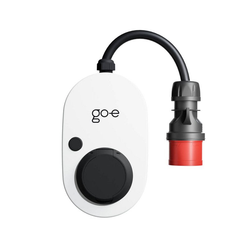 Go-E Charger Gemini Flex, 22 Kw (32a Trifásico), Caja De Pared (Blanco/Negro, Estación De Carga Móvil) Ch-04-22-01