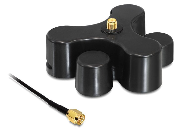 Cable Delock Rp-Sma> Conector Rp-Sma Con Soporte 1,0 M
