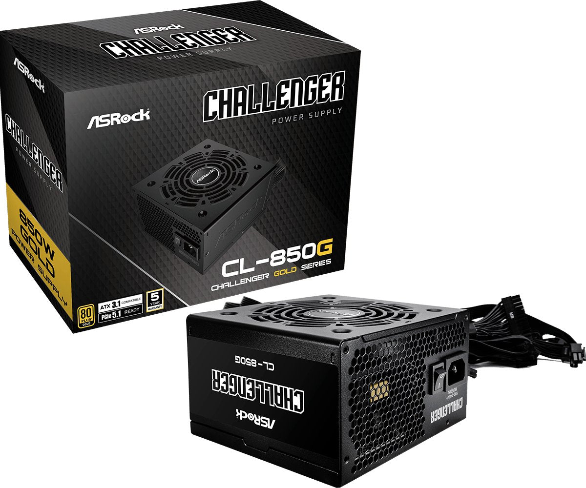 EAN 4710483948350 - Asrock Challenger CL-850G unidad de fuente de alimentación 850 W 20+4 pin ATX ATX Negro imagen 1