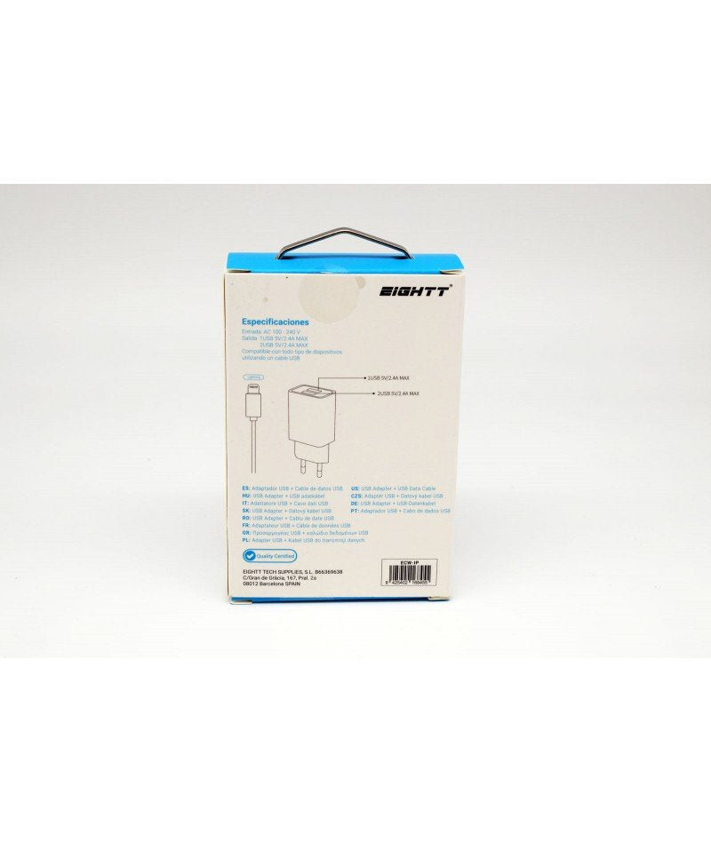 EAN 8425402168455 - Eightt ECW-IP cargador de dispositivo móvil Universal Blanco Corriente alterna Interior imagen 5