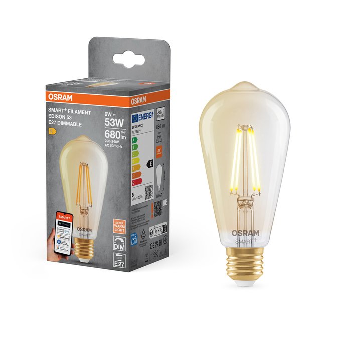 Osram Smtmate53d 6w 824 230vfilgd E27 4x1osram
