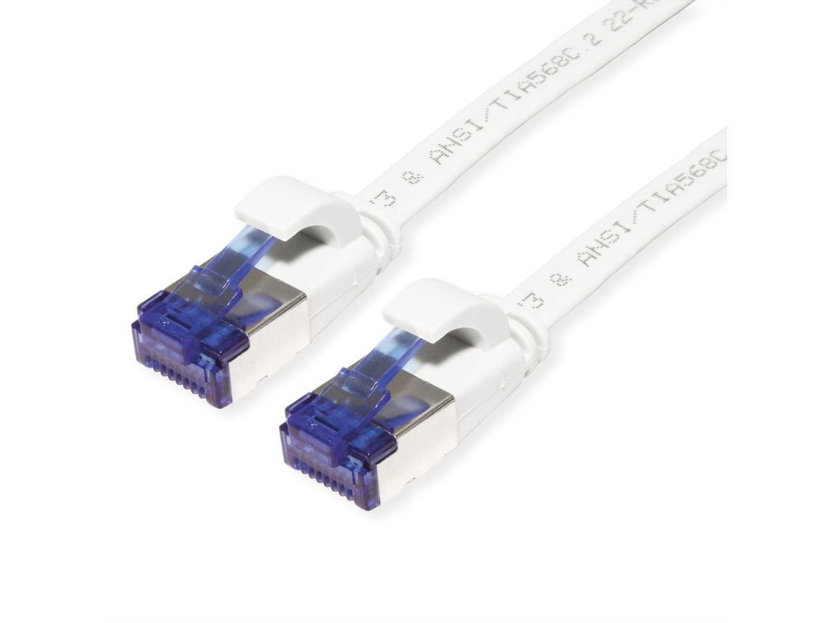 Value Cable De Red Cat.6a (Class Ea) Ftp, Extra-Flach, Wei, 1 M