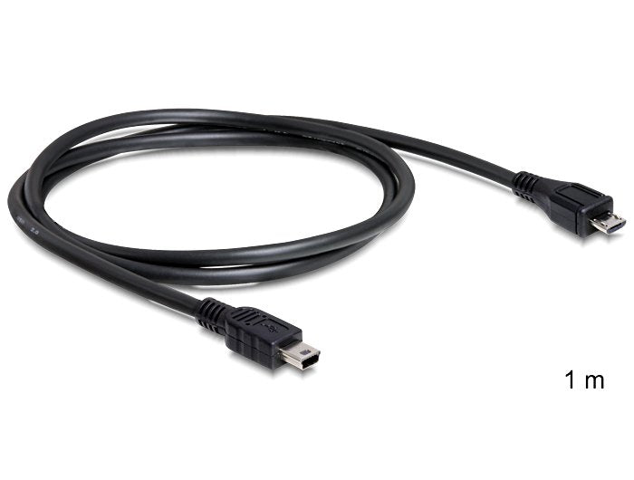 Delock Cable Usb 2.0 Micro-B Macho > Usb Mini Macho 1 M