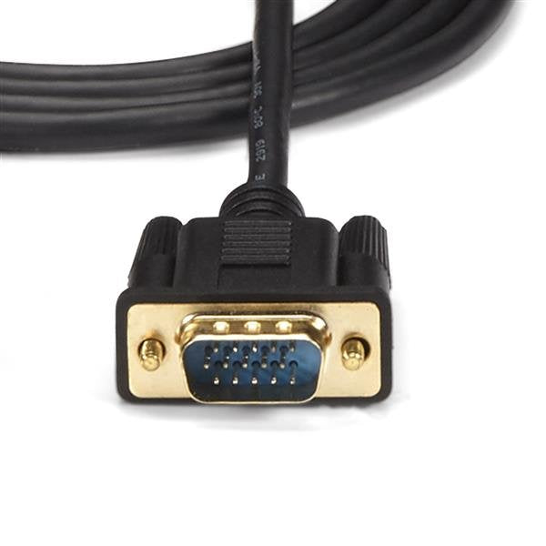 EAN 0065030859622 - StarTech.com HD2VGAMM6 adaptador de cable de vídeo 1,9 m VGA (D-Sub) HDMI + Micro USB Negro imagen 4