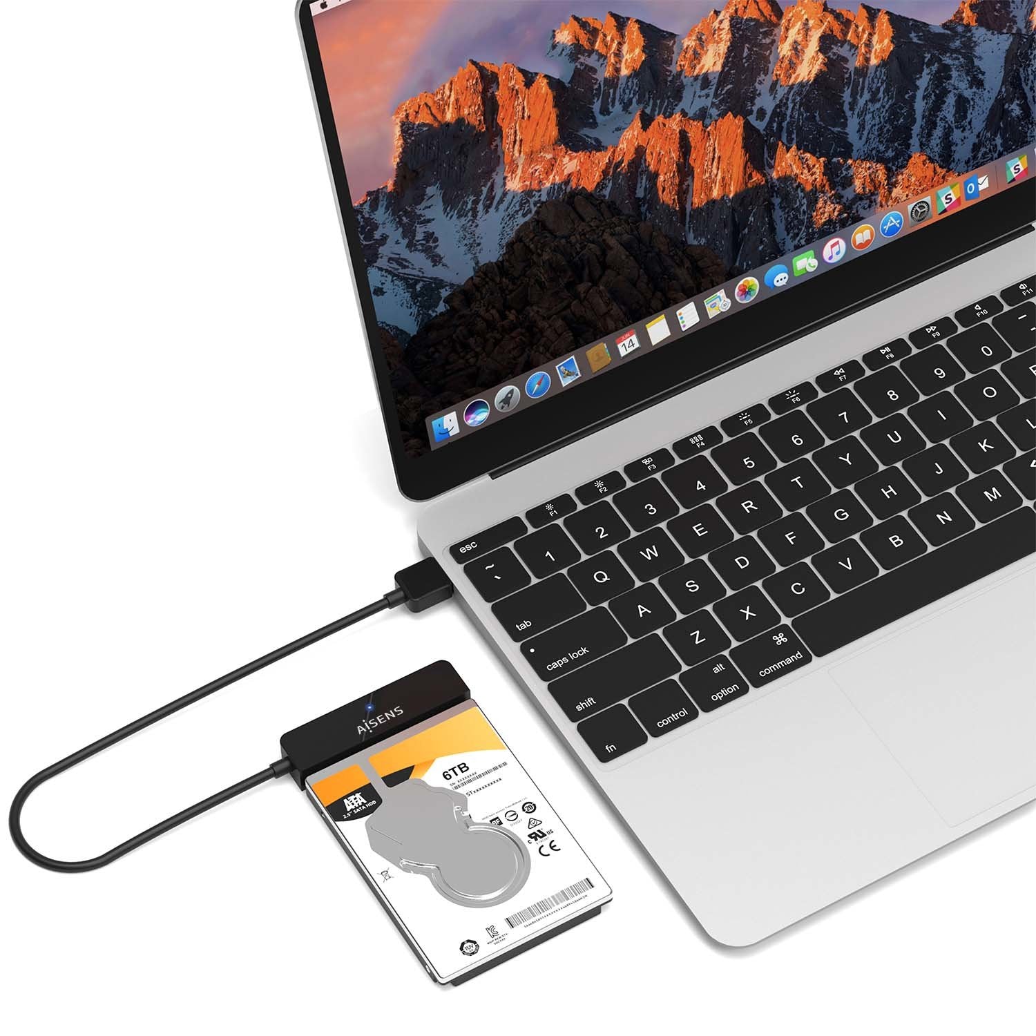 EAN 8436574709131 - AISENS ASE-25A03B caja para disco duro externo Caja de disco duro (HDD) 2.5" USB con suministro de corrie imagen 4