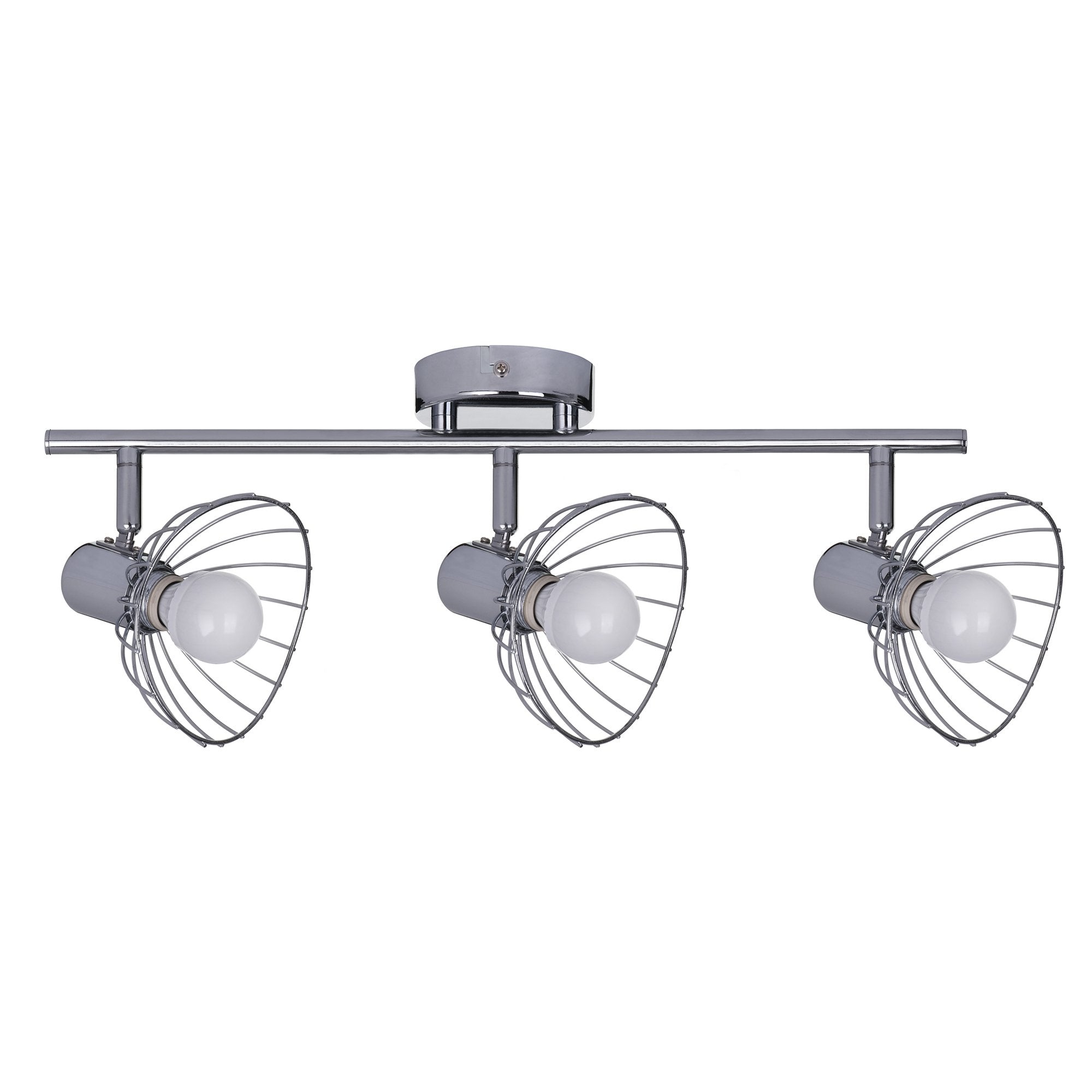 Activejet Gizel Tira De Luz De Pared De Techo Triple Cromo E14 Lámpara De Pared Para Sala De Estar