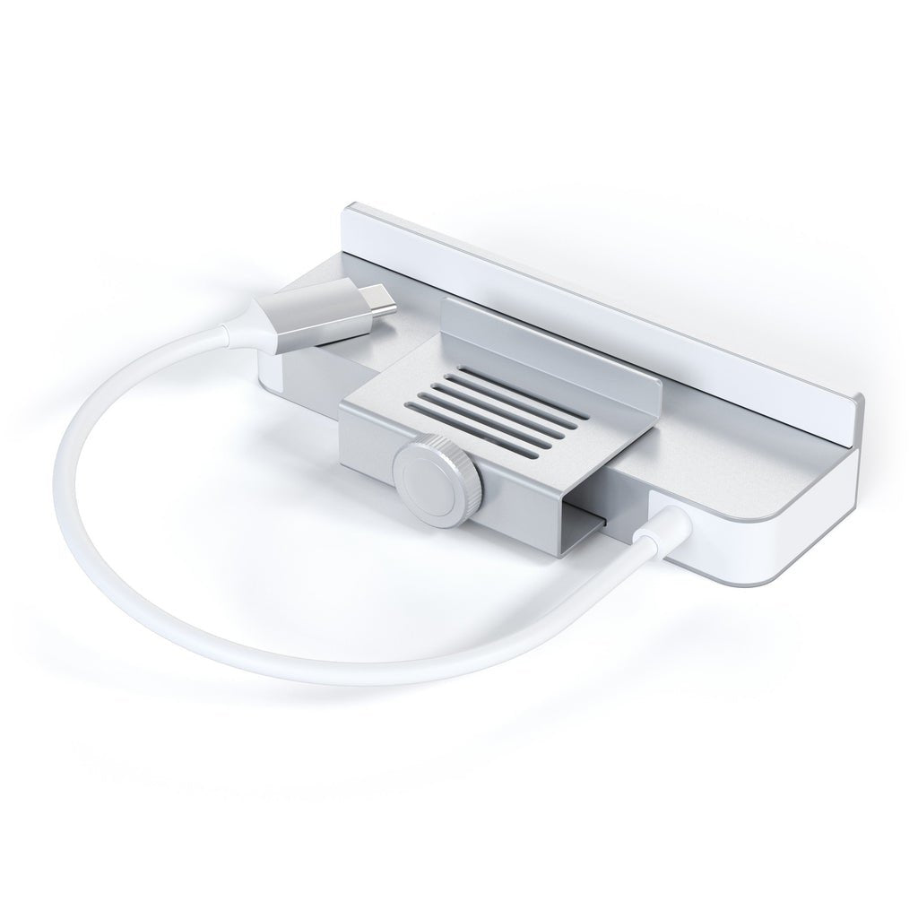 Satechi Aluminum Usb-C Clamp Hub Pro Para Apple Imac (6 In 1), Plateado, St-Ucichs