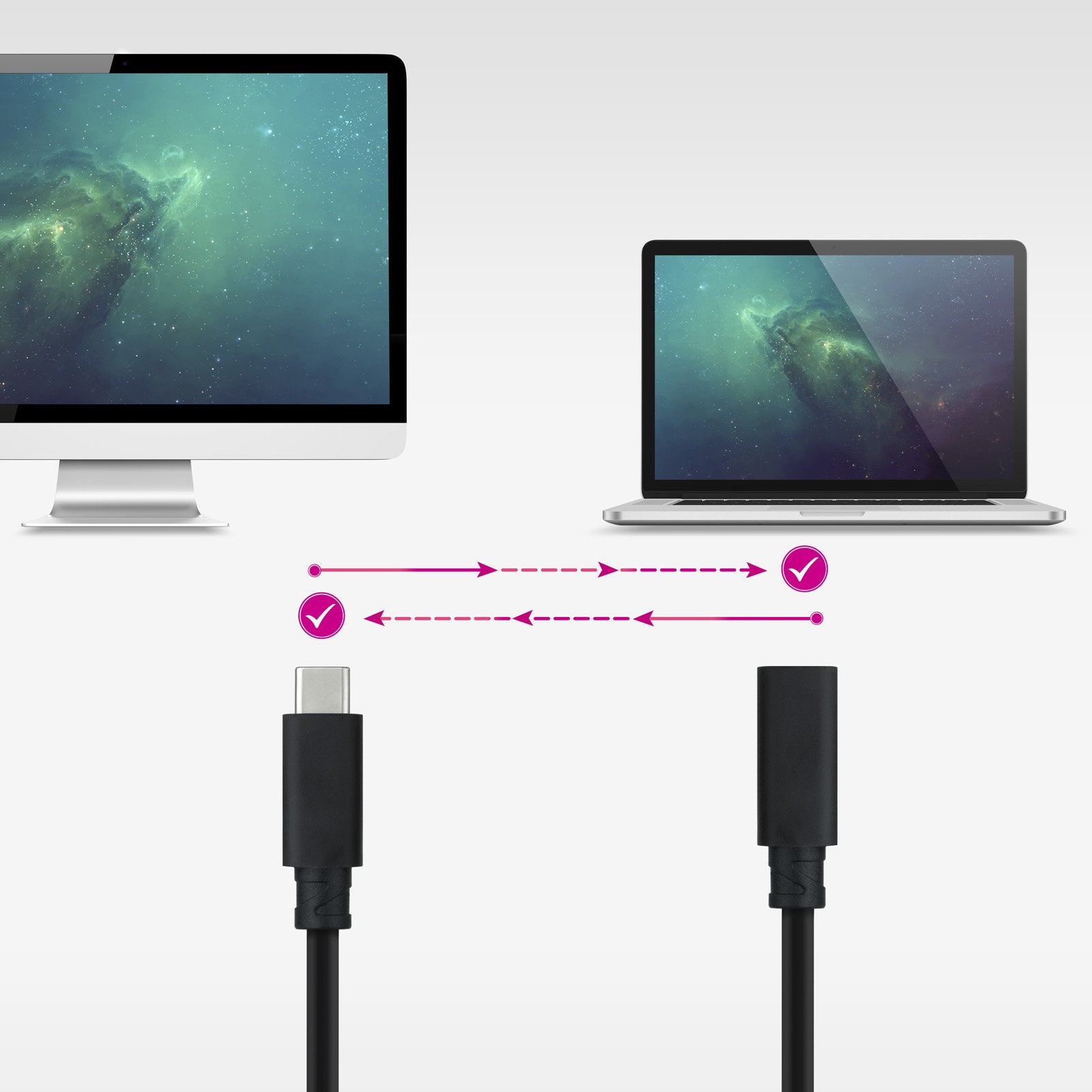 EAN 8433281015357 - Nanocable 10.01.4500 cable USB USB 3.2 Gen 2x2 0,5 m USB C Negro imagen 4