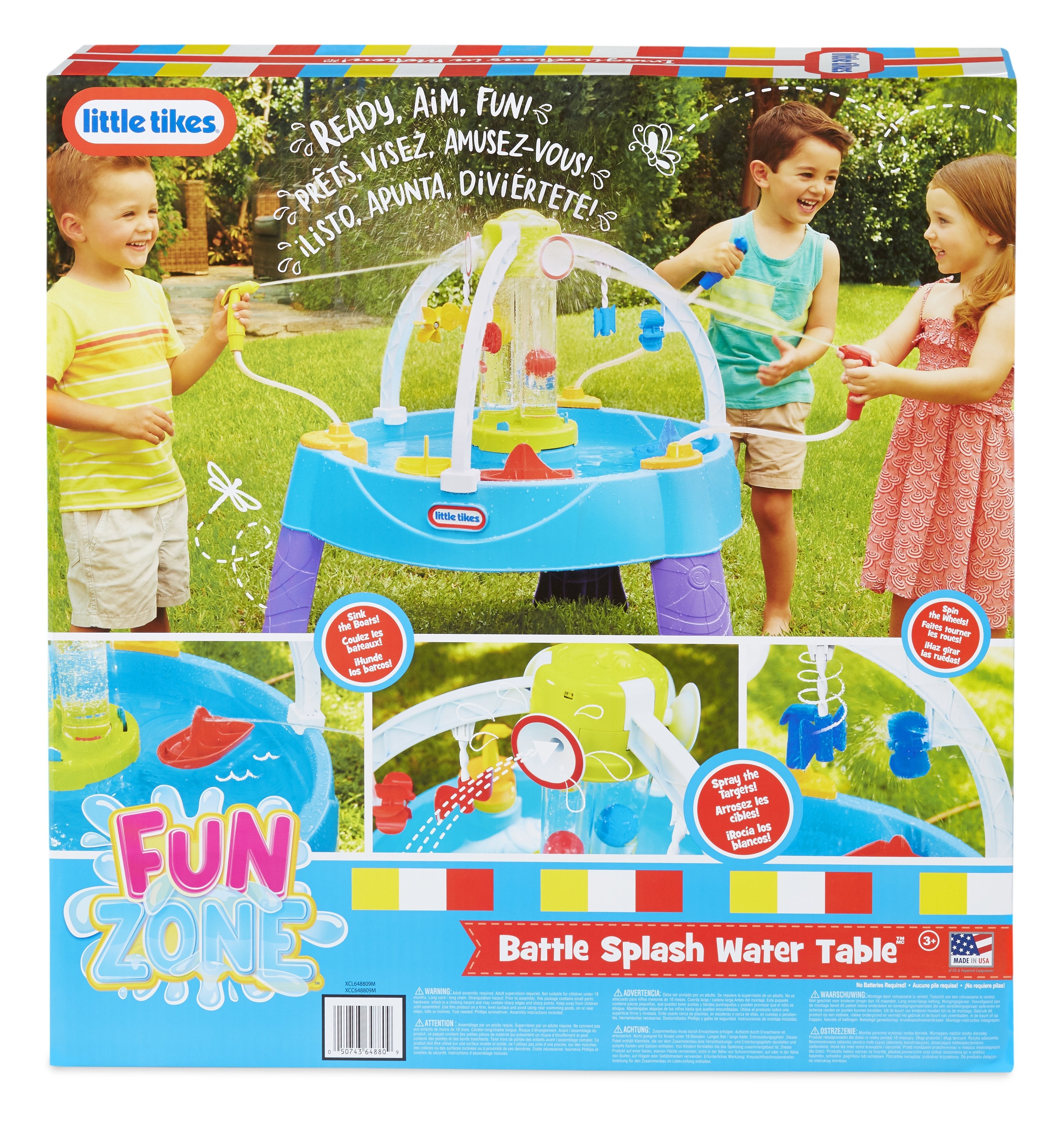 EAN 0050743648809 - Little Tikes Fun Zone Battle Splash Water Table Mesa para agua imagen 3