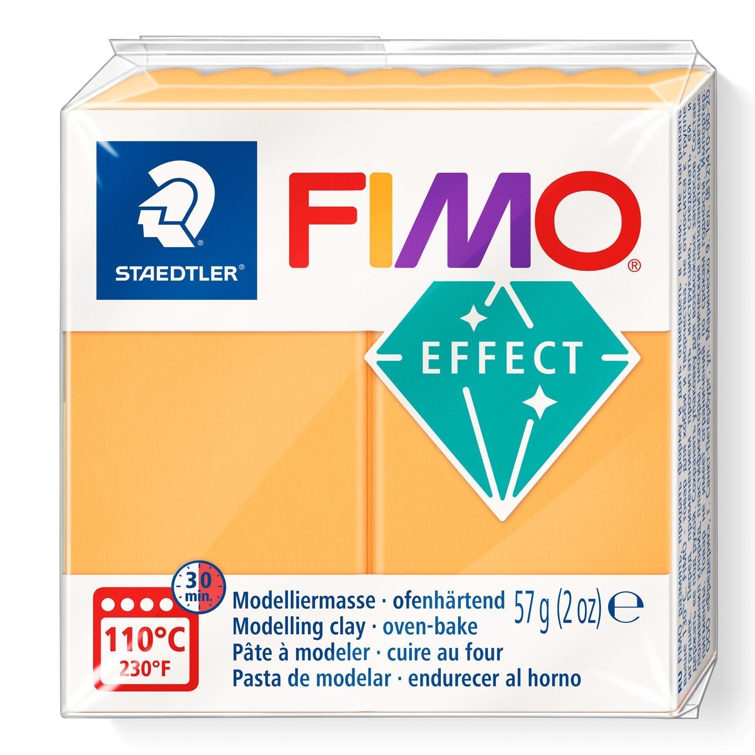 Fimo Mod.Mass Fimo Efecto Naranja Neón