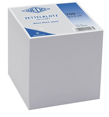 EAN 4003801010182 - Wedo 270 26500 etiqueta autoadhesiva Blanco 700 pieza(s) imagen 1