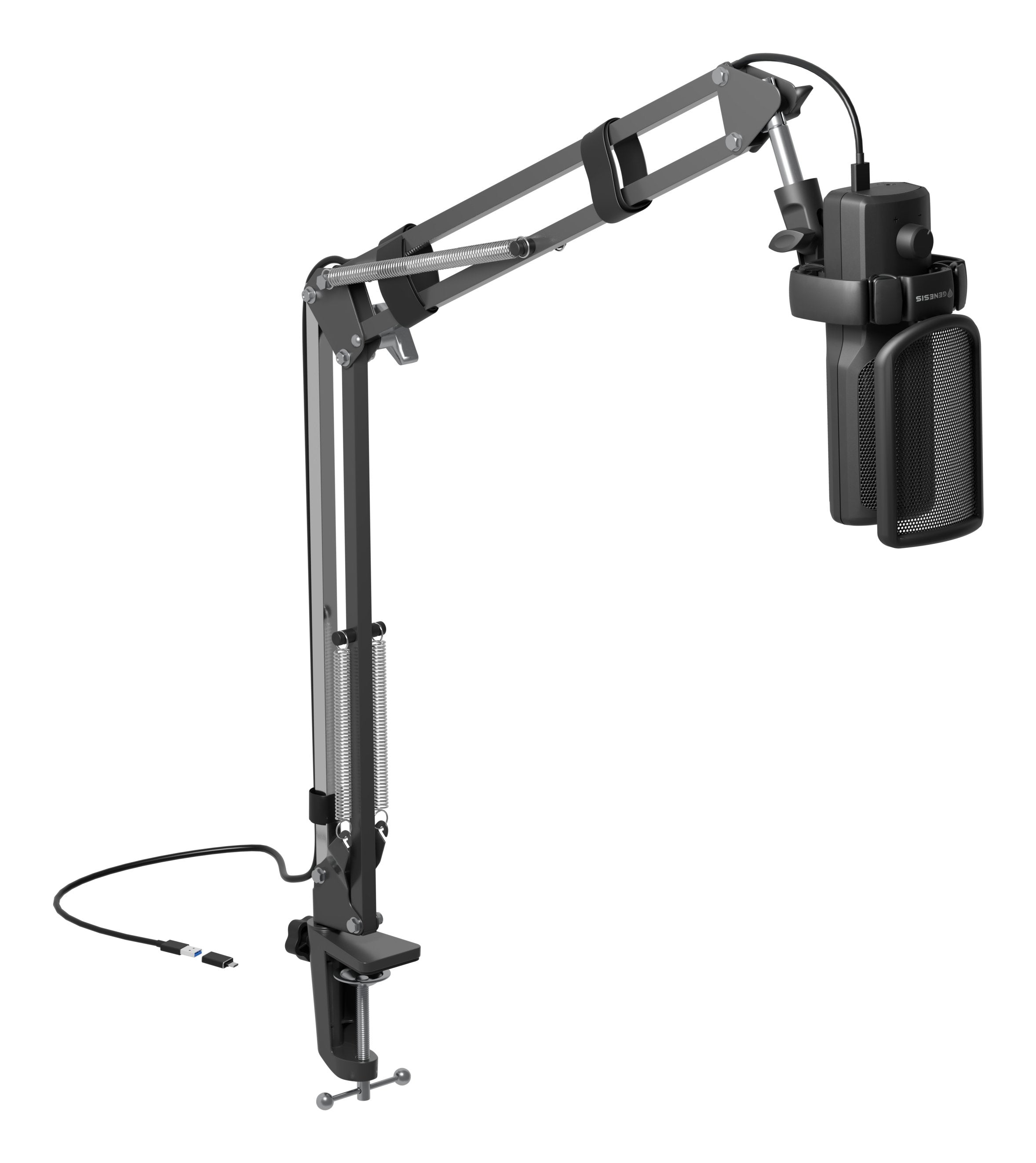 Micrófono Natec Genesis Radium 251 Usb Arm Black