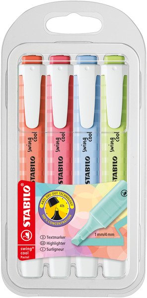 EAN 4006381559461 - STABILO 275/4-08-1 marcador 4 pieza(s) Punta de cincel Colores surtidos imagen 1