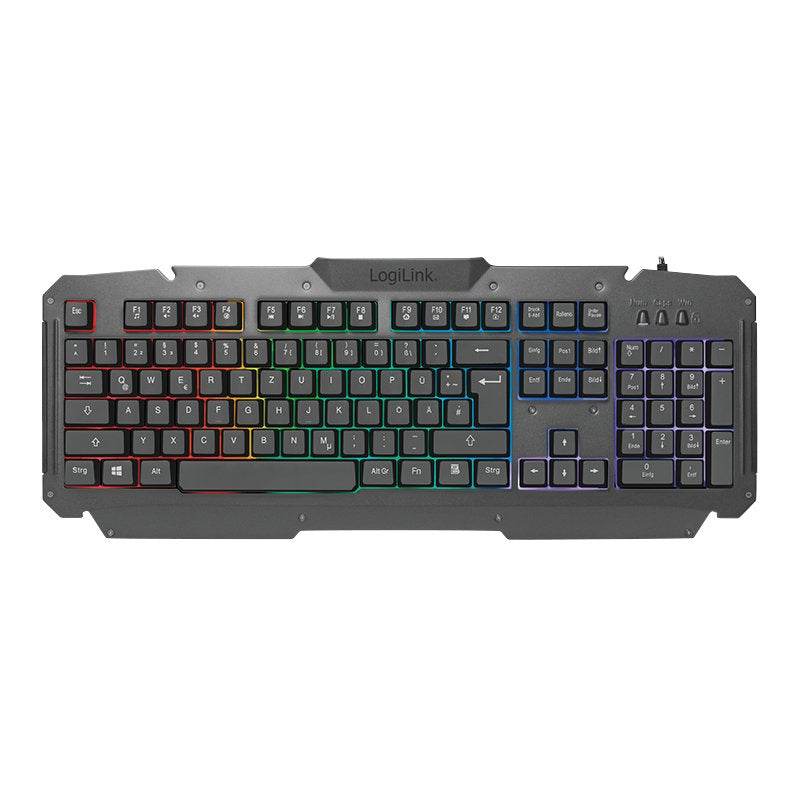 Teclado Aleman + Ratón Logilink Id0185 Usb Qwerty Negro