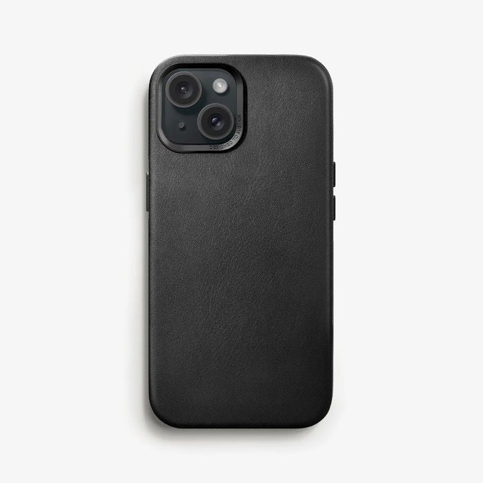 Woodcessories Bio Leather Funda Magsafe Iphone 15 Plus Negro