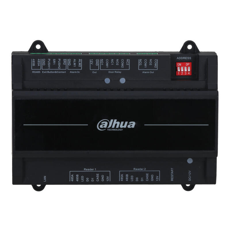 Dahua Asc2202b-S Controladora 2 Puertas / 1 Dirección Para Carril Din Ip Wiegand Rs-485