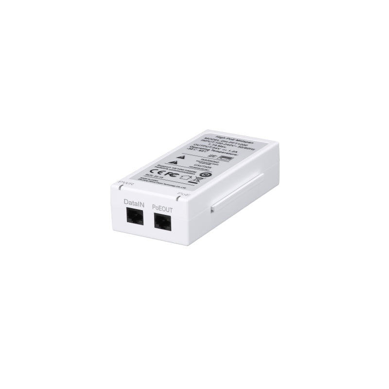 Dahua - Dh-Pft1200 - Inyector Highpoe 1 Puerto 802.3at 60w Max 10-100-1000mbit