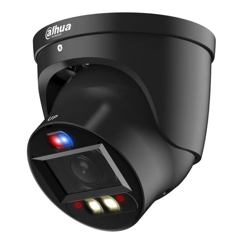 Dahua Ipc-Hdw3449h-Zas-Pv-S5-B Minidomo Ip Tioc 3.0 H265 4m Wdr Iluminación Dual Led40m/Ir50m 2.7-13.5vfm Ip67 Poe Dualmic/Altavoz Audio E/S Ai. Color Negro