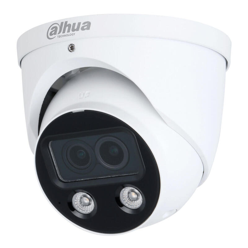 Dahua Ipc-Hdw5449h-Ase-D2 Domo Ip H265 4m Dual-Lens Full Color 2.0 Dwdr Starlight Ir50m/2led 2.8mm Ip67 Epoe Audio Mic E/S Ai