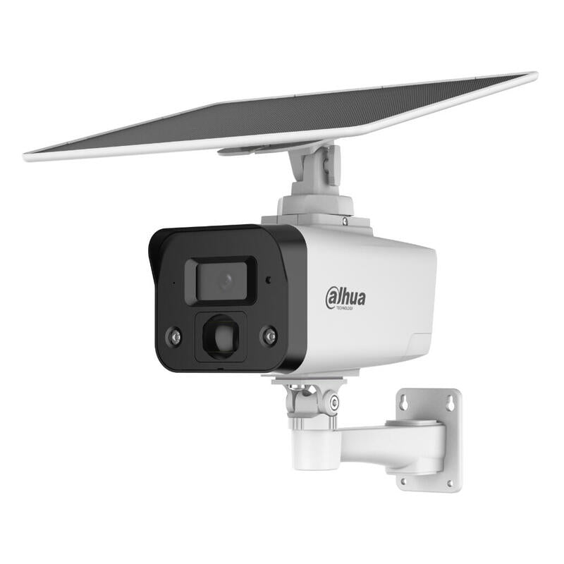 Dahua Ipc-Hfw2441dg-4g-Sp-B-Max Tubular Ip Max H265 4m Iluminación Dual Led20m/Ir30m 3.6mm Ip67 Pir Mic/Altavoz E/S 4g Ai + Panel Solar
