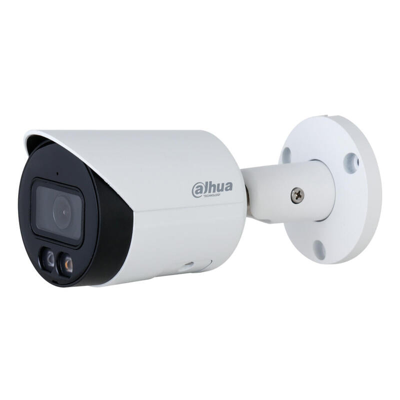 Dahua Ipc-Hfw2449s-S-Il Tubular Ip 4m H265 Full Color Wdr Ivs Smd Iluminación Dual Led30m/Ir30m 2.8mm Ip67 Poe Mic Ai