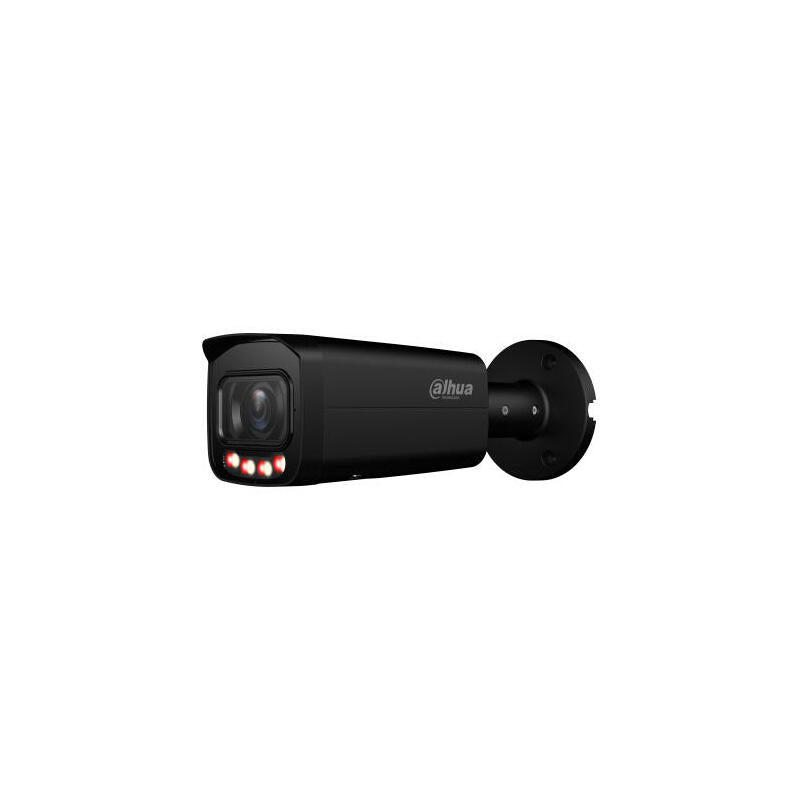 Dahua Ipc-Hfw3849t-Zs-Il-B Tubular Ip 8m H265 Full Color Wdr Iluminación Dual Led60m/Ir60m 2.7-13.5mm Ip67 Poe Mic Ai. Color Negro