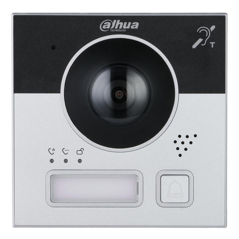 Dahua Vto4202f-Pi1 Estación Exterior Modular Para Videoportero Ip Con Cámara Y 1 Botón Para Series Vto4202f-X. Bucle De Inducción Auditiva