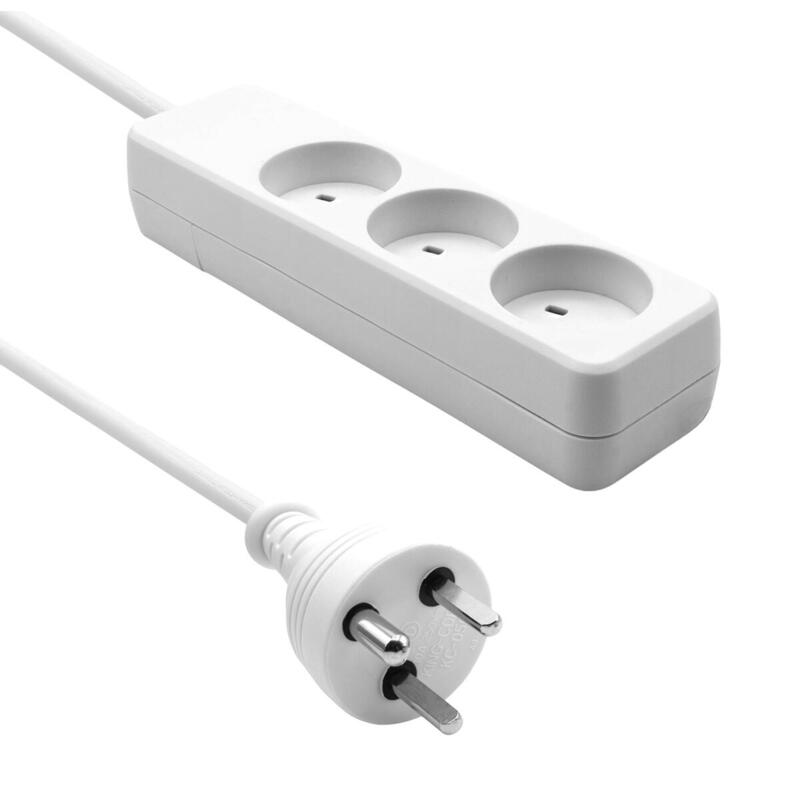 Danish Edb Power Strip 3-Way 15m White