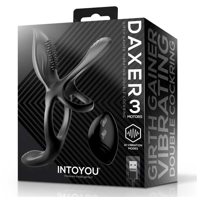 Daxer Doble Anillo Para El Pene Con Estimulador De Clítoris