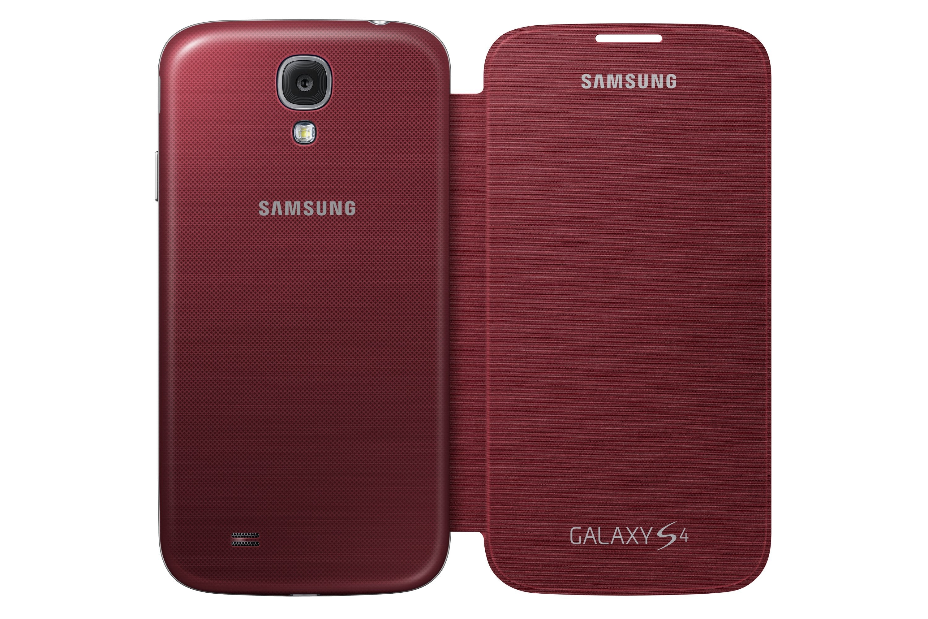 Samsung Flip Cover Funda Samsung Galaxy S4/Con Tapa.Sustituye Tapa Trasera/Marron/Ef-Fi950baegww