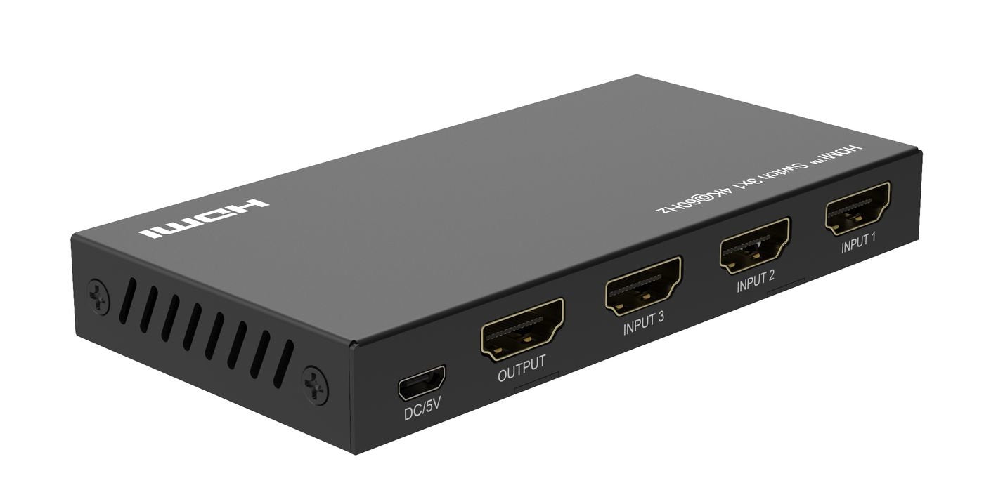Microconnect Mc-Hdmiswitch0301-4k Interruptor De Video