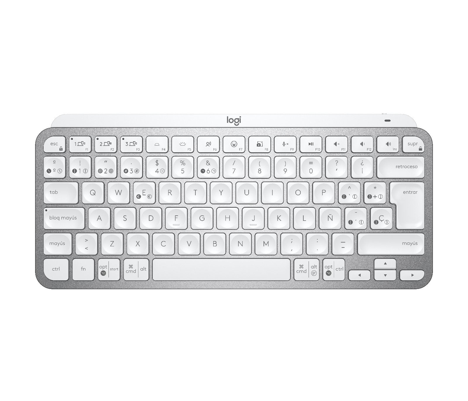EAN 5099206098954 - Logitech 920-010491 teclado Oficina RF Wireless + Bluetooth QWERTY Español Gris imagen 1