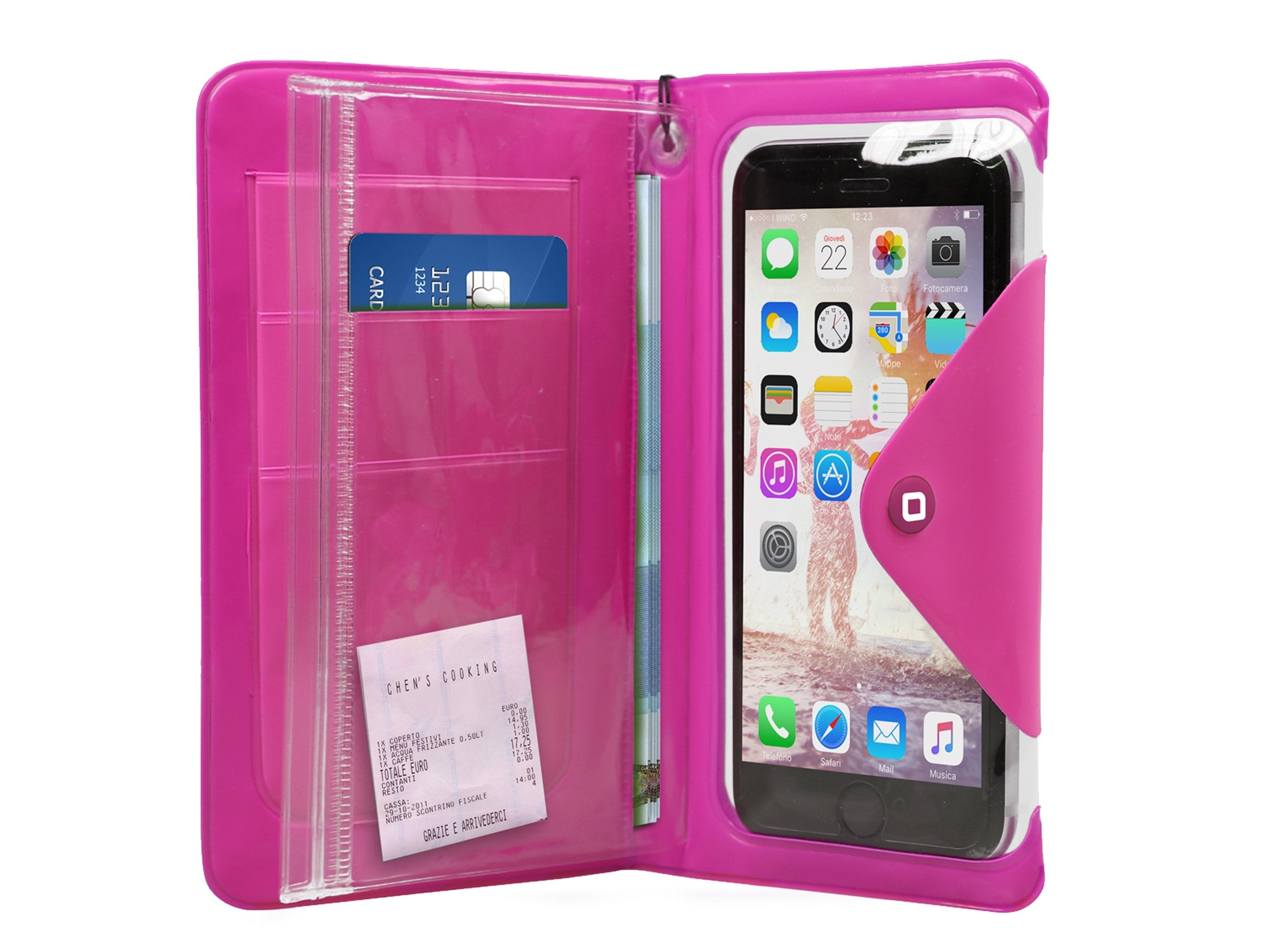 Sbs Tewaterbook55p Funda Para Teléfono Universal 12,7 Cm (5") Funda Cartera Rosa