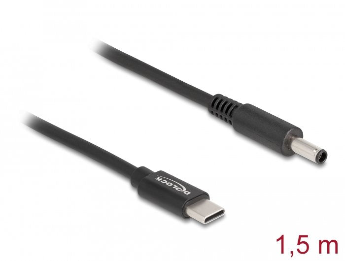 Delock Notebook Ladecable Usb Type-C Stecker Zu Dell 4,5 X 3,0 Mm Stecker