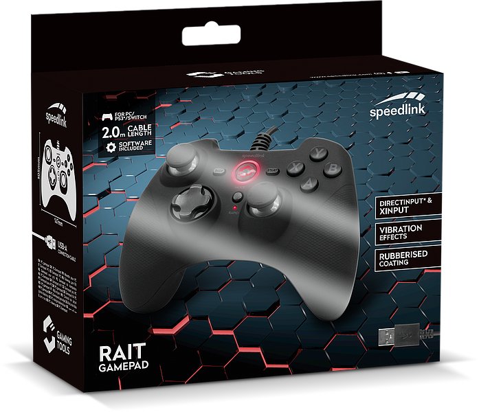 EAN 4027301568554 - SPEEDLINK RAIT Negro USB Gamepad Nintendo Switch, PC, Playstation 3 imagen 7