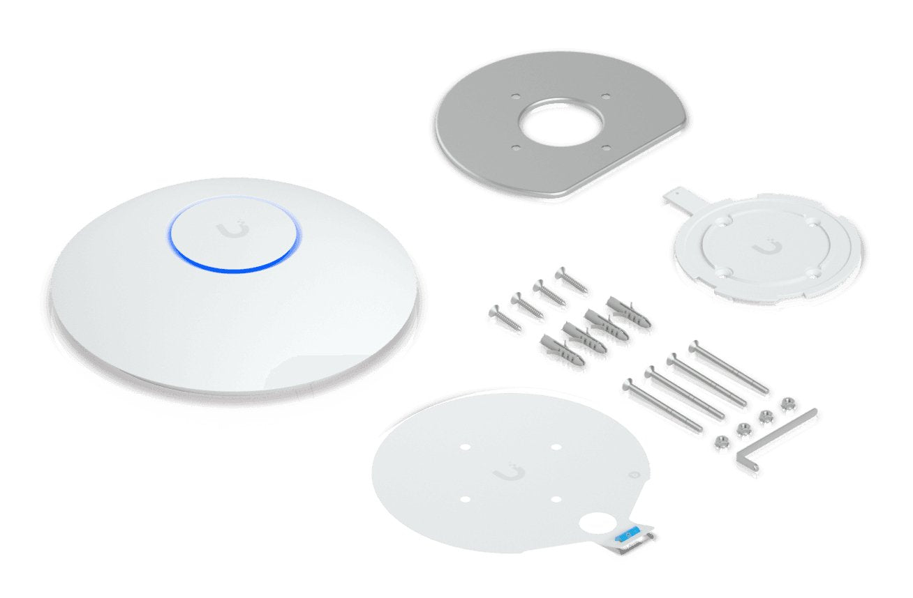 Ubiquiti U7-Lr Punto De Acceso Poe Wifi 7 3 X 3 De Largo Alcance Hasta 160m Cuadrados. MÁ S De 300 Clientes. Ganancia De 6dbi En 5ghz Y 4 Dbi En 2,4