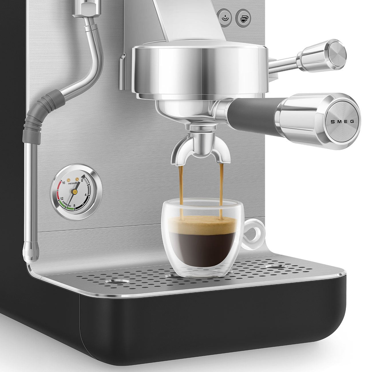 Smeg Espresso Coffee Machine Collection Black Emc02blmeu
