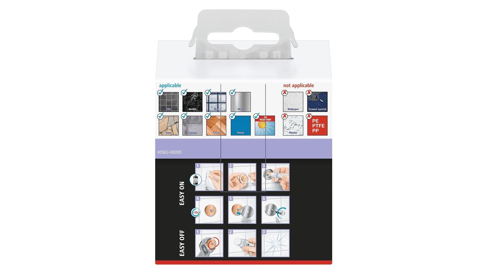 EAN 4063565127267 - TESA MOON BLACK Interior Gancho toallero Negro imagen 3