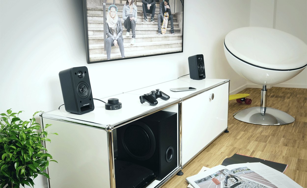 Altavoces Activos Wavemaster Mx3+ 2.1 Negro Minorista