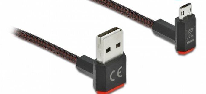 Delock Cable Easy-Usb 2.0 Tipo-A Macho A Easy-Usb Tipo Micro-B Macho 0.20m