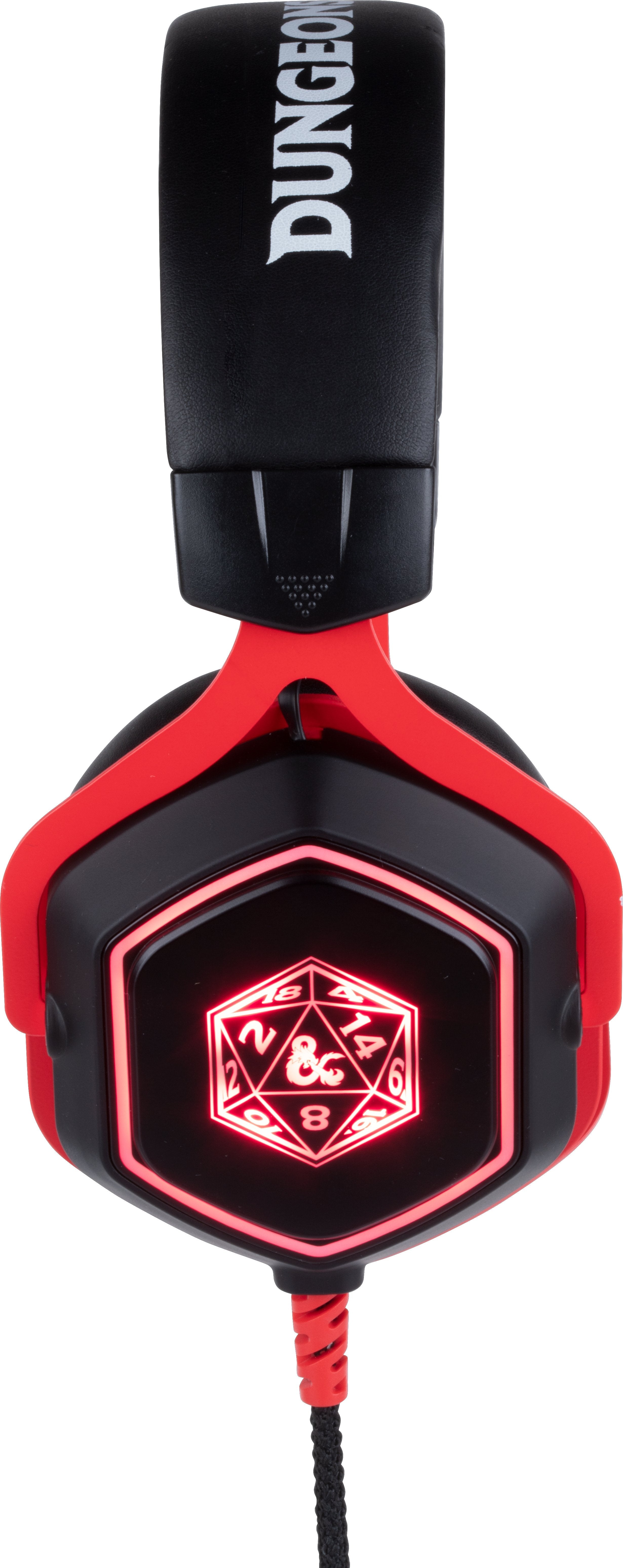 Headset Konix Dungeons And Dragons 7.1 D20 Micro Flexible Multiplataforma Kx-Dnd-Gh-R20-Pc