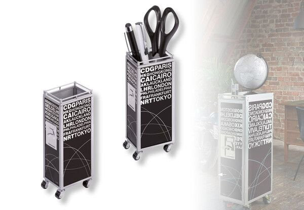 EAN 4024023164811 - TROIKA MINI TROLLEY porta lápices Metal Negro, Blanco imagen 3