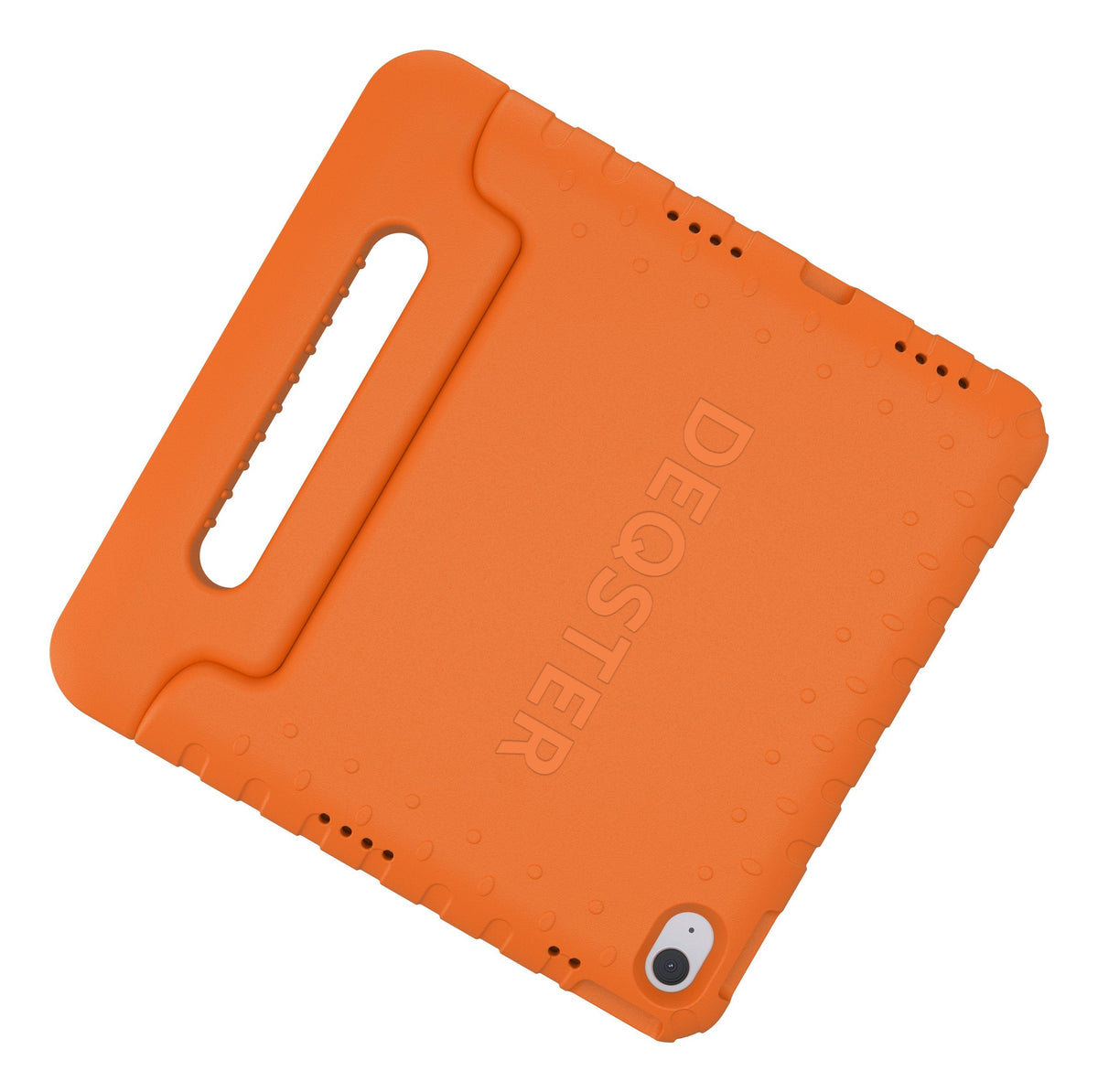 Deqster Kids Case Funda Para Tablet & Cristal Protector F. Ipad 10. 11.Gen Kindersicher & Robust, Integrierte Stylus-Soporte, 9h Display Protección Vidrio, Naranja