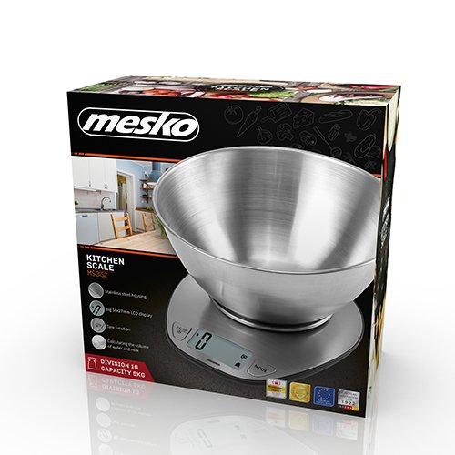 EAN 5908256836570 - Mesko Home MS 3152 Acero inoxidable Encimera Báscula electrónica de cocina imagen 8