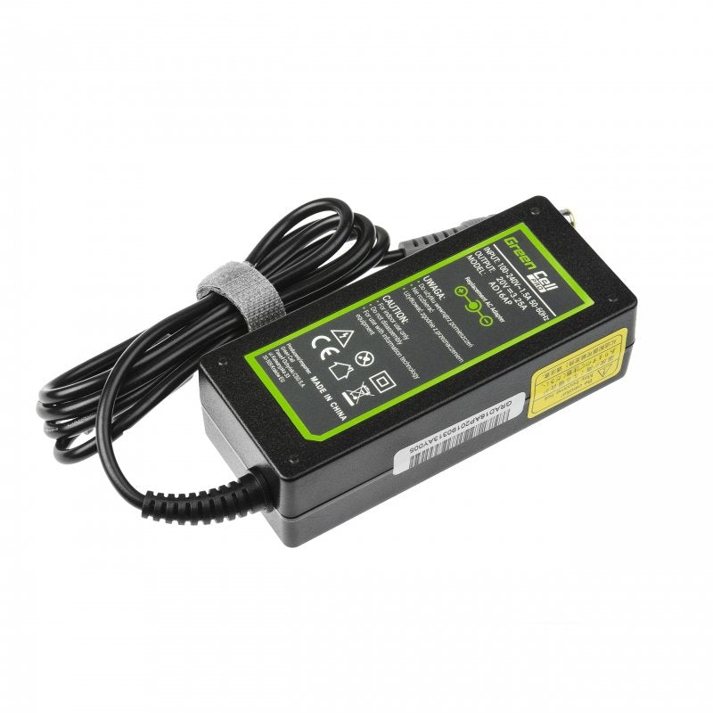 Cargador Green Cell Pro 20v 3.25a 65w Para Lenovo B590 Thinkpad R61 R500 T430 T430s T510 T520 T530 X200 X201 X220 X230