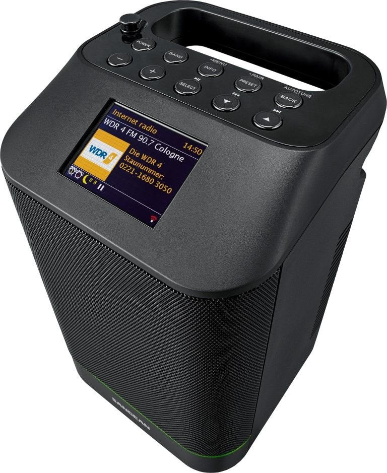 Radio Sangean Wfs-58 Negro Portátil De Internet