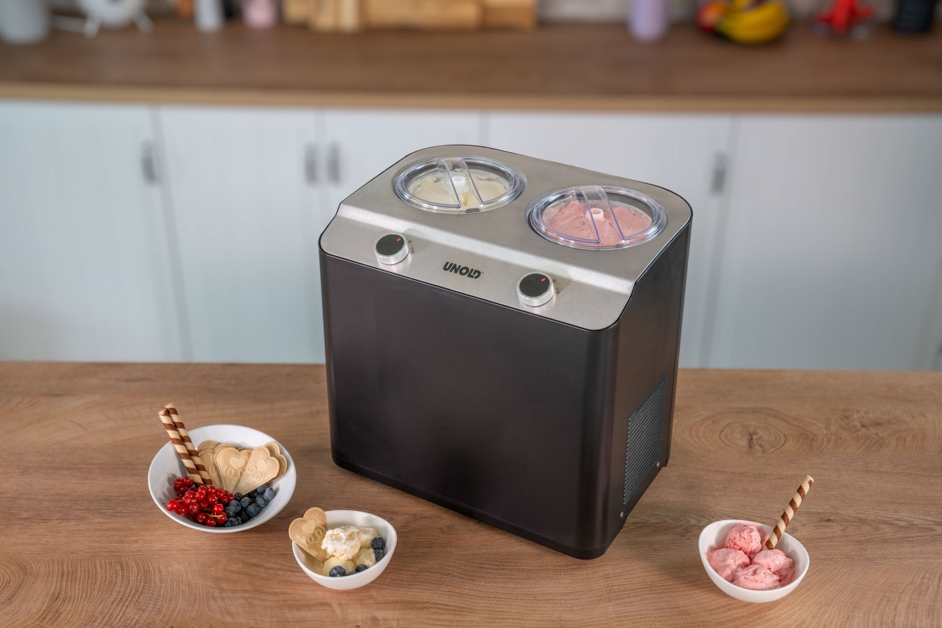 EAN 4011689488351 - Unold Doppio Compresor de helados 2,4 L 250 W Negro, Acero satinado imagen 5