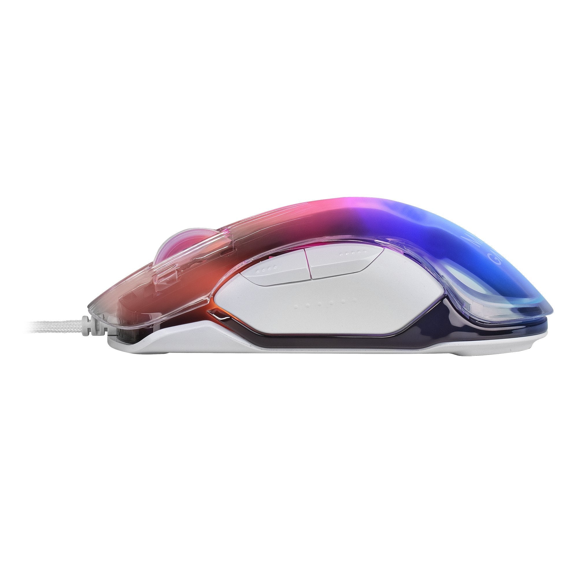 Ratón Gaming Mars Gaming Mmgloww Hasta 12800 Dpi Blanco